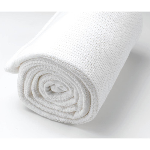 Essentials Cellular Blankets White - Cot 86x112cm