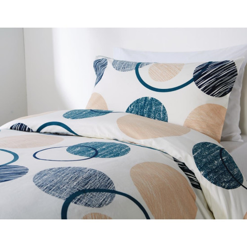 Eclipse Blue Small Double Bedding Set
