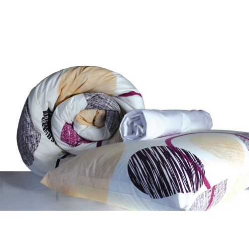 Eclipse Purple Double Bedding Set