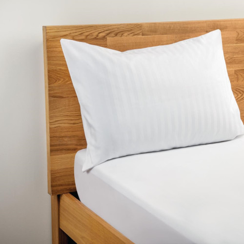Comfort Satin/H Pillowcase White - Housewife 50x76cm (PAIR)