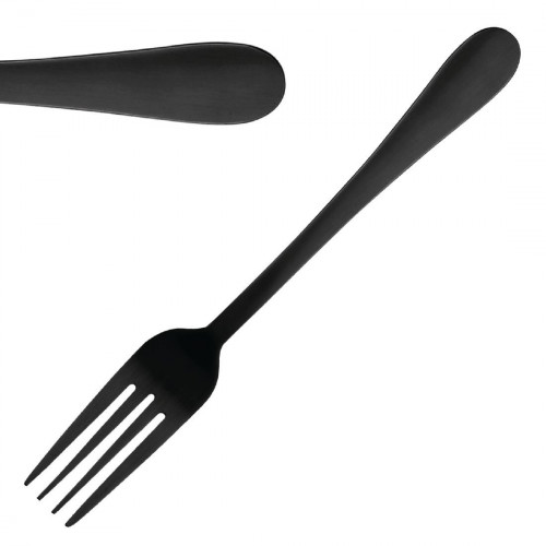 Olympia Etna Black Dessert Fork (Box 12)