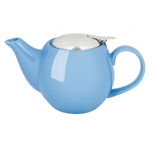 Olympia Cafe Teapot Blue - 510ml 18oz (Box 1)