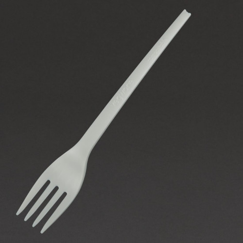 Vegware Compostable Fork lightweight Natural (Pack 50)