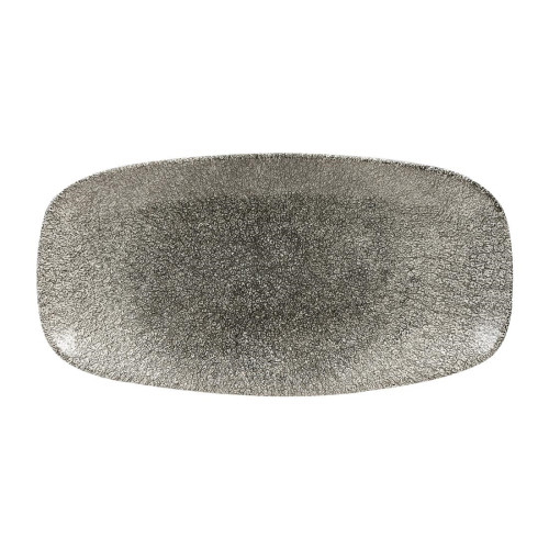 Churchill Studio Prints Raku Quartz Blck Chef Oblong Plt298x153mm(Box12)(Direct)