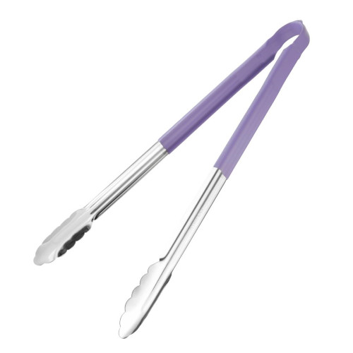 Vogue Colour Coded Serving Tong Purple 405mm