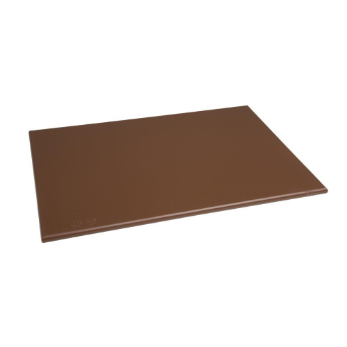 Hygiplas High Density Chopping Board Brown - 450x300x12mm 17.75x12x0.5"