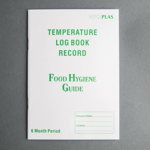 Temperature /record log book - 6 month period - per each