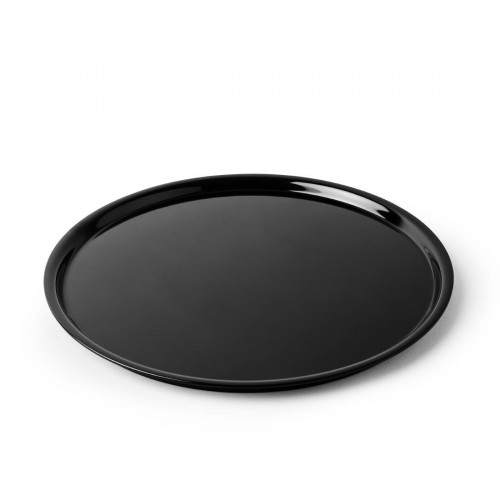 Tray Black Melamine 30cm Dia