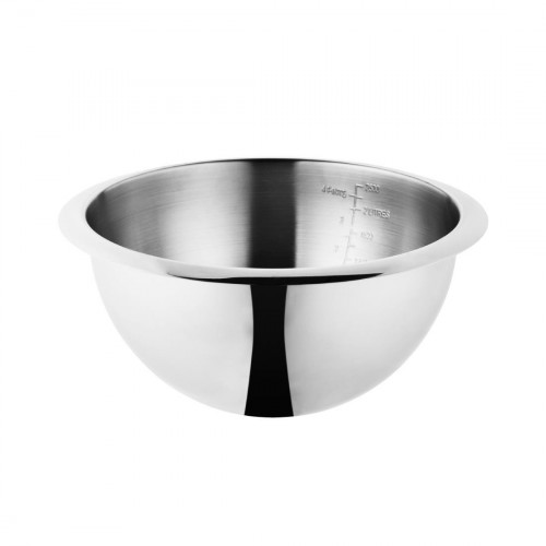 Heavy Duty St/St Mixing Bowl Graduated - 2.6Ltr