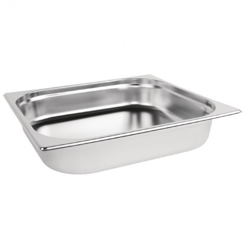 GASTRONORM -S/steel Gastronorm pan - 2/3rd size - 65mm deep(5.5ltr)
