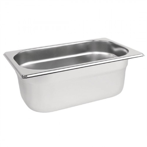 GASTRONORM - S/steel Gastronorm pan - 1/4 size - 100mm deep(2.5ltr)