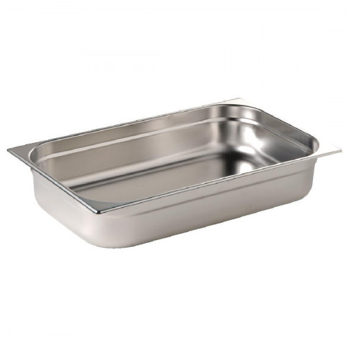 GASTRONORM -s/steel gastranorm pan - 1/1 full size -65mm deep - 9ltr capacity