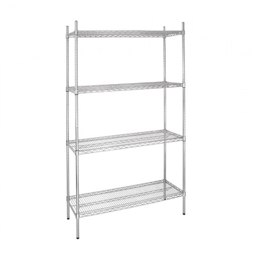 Vogue Flat Pack 4 Shelf Unit - 91Wx46Dx183cmH