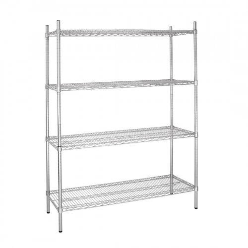 Vogue Flat Pack 4 Shelf Unit - 152Wx46Dx183cmH