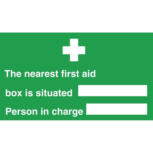 Nearest First Aid Person Sign (Self-Adhesive)
