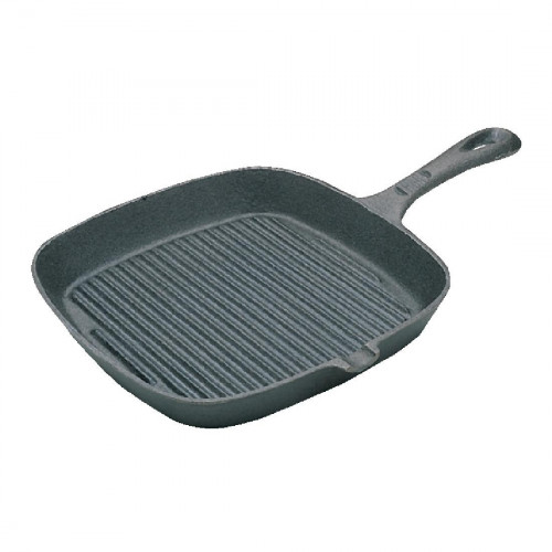 Vogue Ribbed Skillet (Square) - 9.5" Diameter