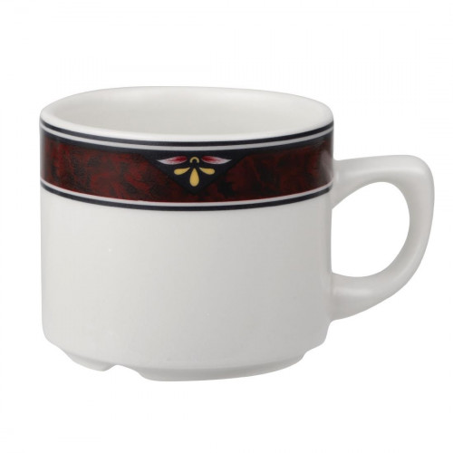 Milan Pattern Maple Coffee Cup - 4oz (Box 24) (Direct)