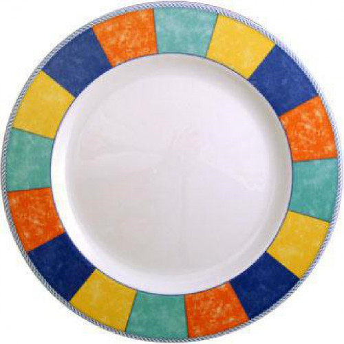 New Horizons Chequered Border Classic Plate 9" (Box 24) (Direct)