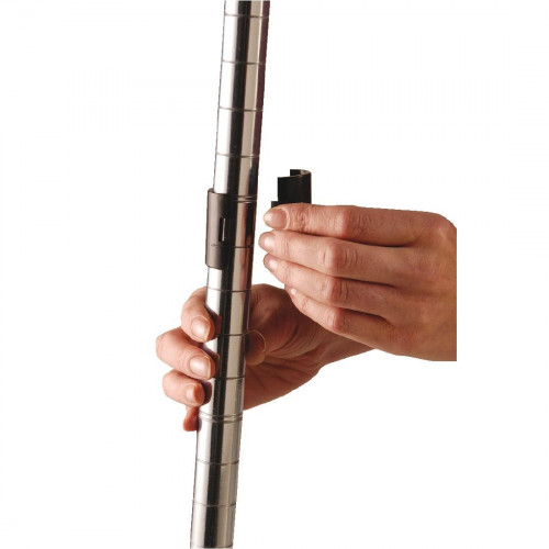 Vogue Black Shelf Clips (X1 unit = 2 pieces) for All Chrome Shelving