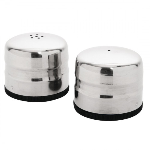 Jumbo Salt & Pepper Shaker Set St/St
