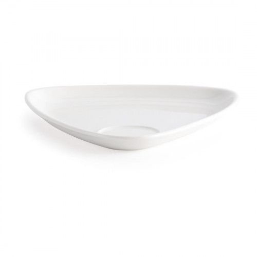 Snack Attack White Triangular Plate - 9.5" (Box 6)