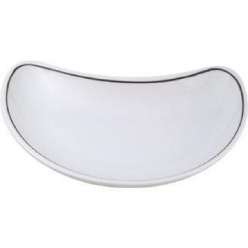 Black Line Crescent Salad Plate 8" (Box 12) (Direct)