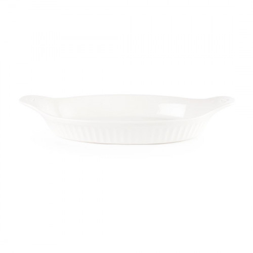 Cookware Large Oval Eared Dish - 13.75x7.5" 41.5oz (Box 6)