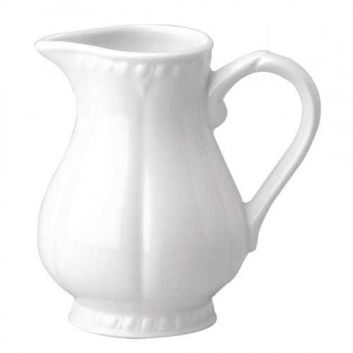 MILK CREAM JUG /CHURCHILL - BUCKINHGAM -WHITE JUG .5pt/28cl - PER BOX OF 4 - P870