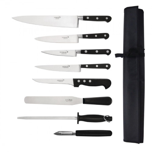 Deglon Sabatier Knife Set 8 Piece & Wallet