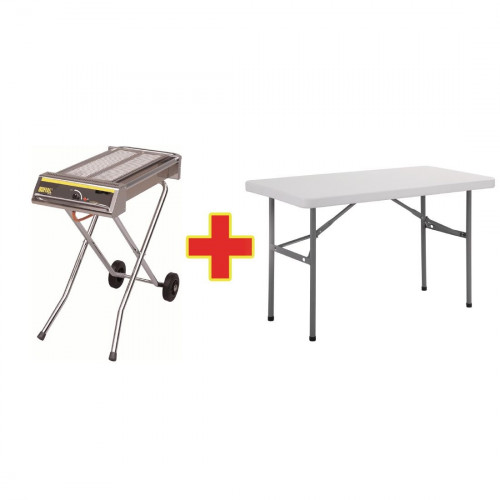 Sale Offer : Buffalo Folding Gas Barbeque P111 & FREE Folding Table U543
