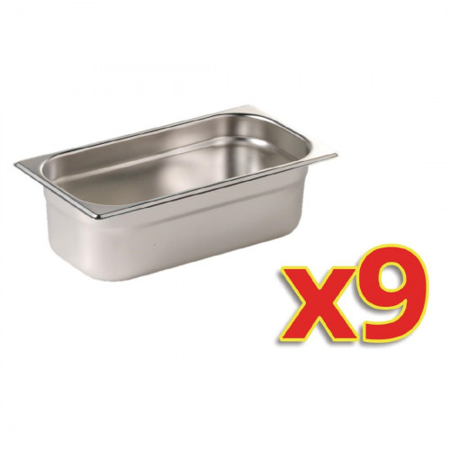 Gastronorm Kit 1/3 Pans 9x 1/3 GN Kit fits GD878