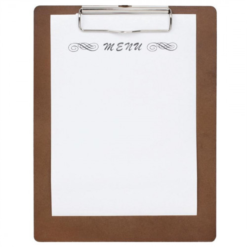 Sale Offer : Wooden Menu Clipboard A5 - 245x185mm (Pack 10)