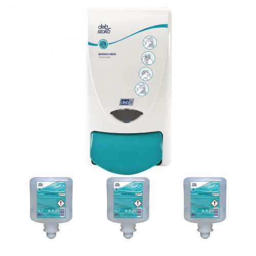 Sale Offer : Deb Oxybac Antibac 1Ltr (Buy 3 Cartridges get 1 Free Dispenser)