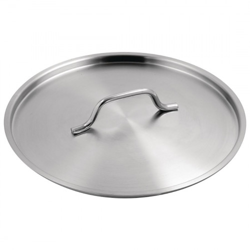 Lid / Covercle S/steel Excellence Lid with sturdy handle - 12"(300mm) diam - (6920-28)