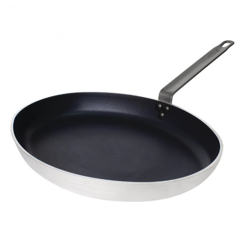 Vogue Oval Frypan Aluminium Non-stick - 360x50mm