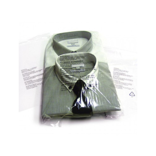 T-Shirt bag with printed warning notice, 10 x 100, 14 x 17 x 1.5 inches