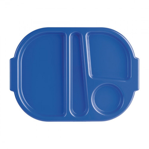 Kristallon Food Compartment Tray Blue (Pack 10)