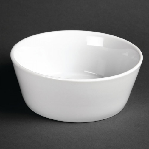 Olympia Whiteware Sloping Edge Bowl 15cm 6" (Box 12)