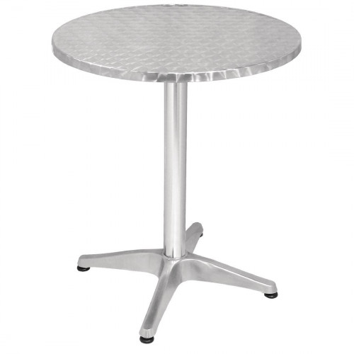 Bolero Round Pedestal Bistro Table Top&Acirc;&nbsp;St/St - 600mm