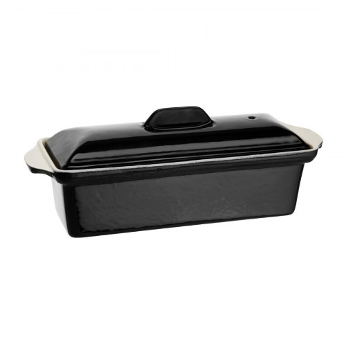 Vogue Pate Terrine Black - 1.3Ltr 90x310x100mm