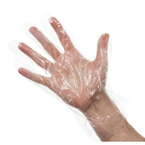 Disposable Gloves Medium Clear (Pack 100)