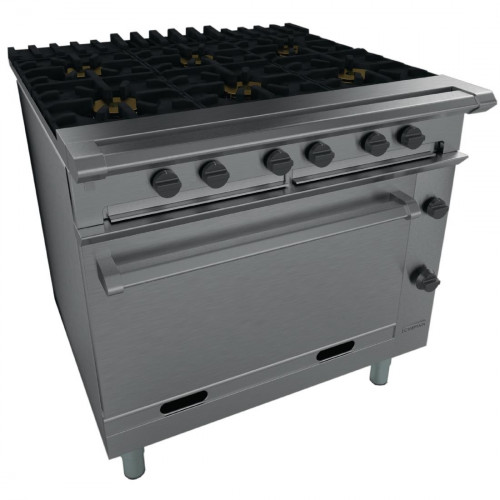 Falcon Chieftain Six Burner Oven Range LPG (Direct)