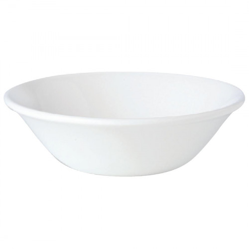 Simplicity White Oatmeal Bowl - 16.5cm 6 1/2" (Box 36)