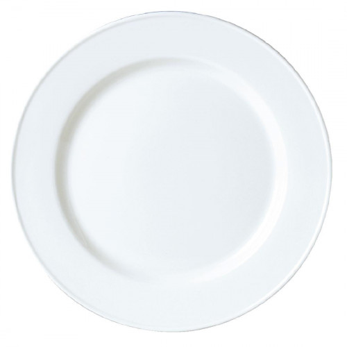 Simplicity White Slimline Plate - 25.5cm 10" (Box 24)