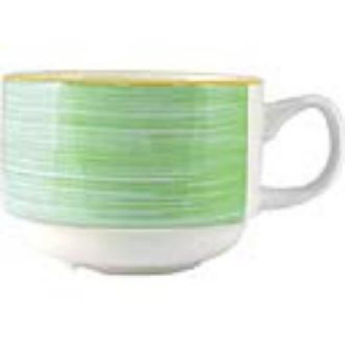 CUP /STEELITE/ RIO GREEN STACKING CUP - 7OZ - V2882 - PER BOX OF 36