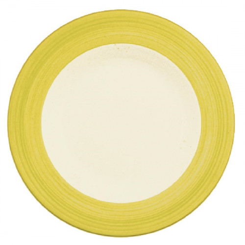 Rio Yellow Slimline Plate 23.0cm 9" (Box 24) (Direct)