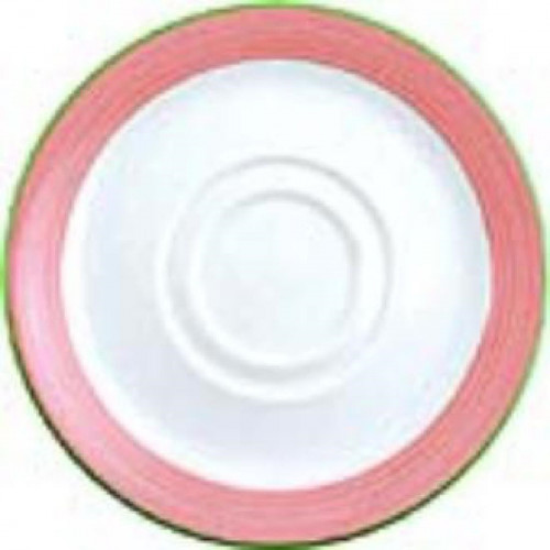 Rio Pink Large Stand/Saucer Double Well 14.5cm 5 3/4" (Box 36) (Direct)