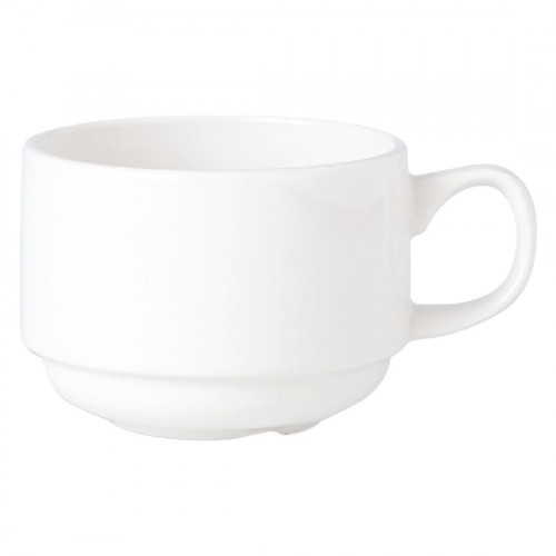 Steelite Simplicity White Stacking Cup - 3.5oz 100ml (Box 12)
