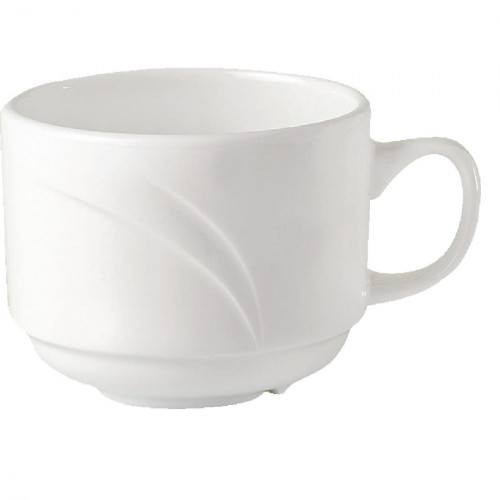 Alvo White Stacking Cup 21.25cl 7 1/2oz (Box 36) (Direct)