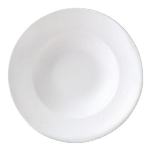 Monaco White Nouveau Bowl - 30cm 11 3/4" (Box 6)